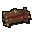 Mahogany gilded bench