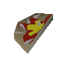 Half anchovy pizza
