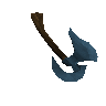 Off-hand rune throwing axe