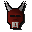 Red hallowe'en mask