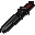 Off-hand black longsword