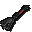 Off-hand black mace