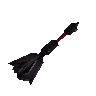 Off-hand black mace