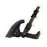 Iron off hand battleaxe