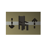 Crude wooden chair