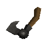Off-hand iron throwing axe