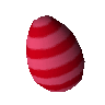 Striped Easter egg