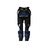 Blue dragonhide chaps (t)