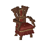 Mahogany gilded armchair