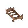 Teak bed