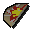 Half anchovy pizza