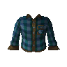 Blue checkered shirt