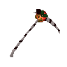 Black Christmas scythe