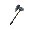 Steel off hand battleaxe