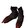 Red dragonhide boots