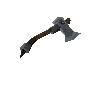 Off-hand steel throwing axe