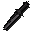 Off-hand black dagger