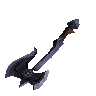 Mithril off hand battleaxe