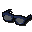 Modische Brille (blau)