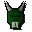 Gr�ne Halloween-Maske