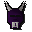 Violette Halloween-Maske