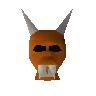 Orange Halloween-Maske