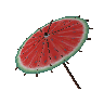 Wassermelonen-Sonnenschirm