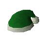 Grüne Weihnachtsmannmütze