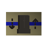 Vergoldeter Schrank
