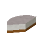 Part de g�teau au fromage frais