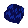 Peau de dragon bleu
