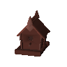 Maison � oiseaux en acajou