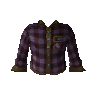 Chemise � carreaux violette