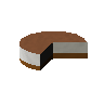2/3 de g�teau au fromage frais (chocolat)