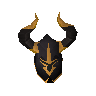 Heaume noir d