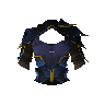 Plastron de dragon bleu (o)