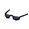 Lunettes en demi-lune (bleues)