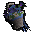 Jeton de panier de fleurs bleues