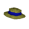 Chap�u de palha azul