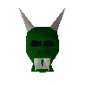 M�scara de halloween verde