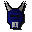 M�scara de halloween azul