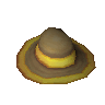 Chapu de palha dourado