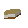 Fatia de cheesecake de baunilha